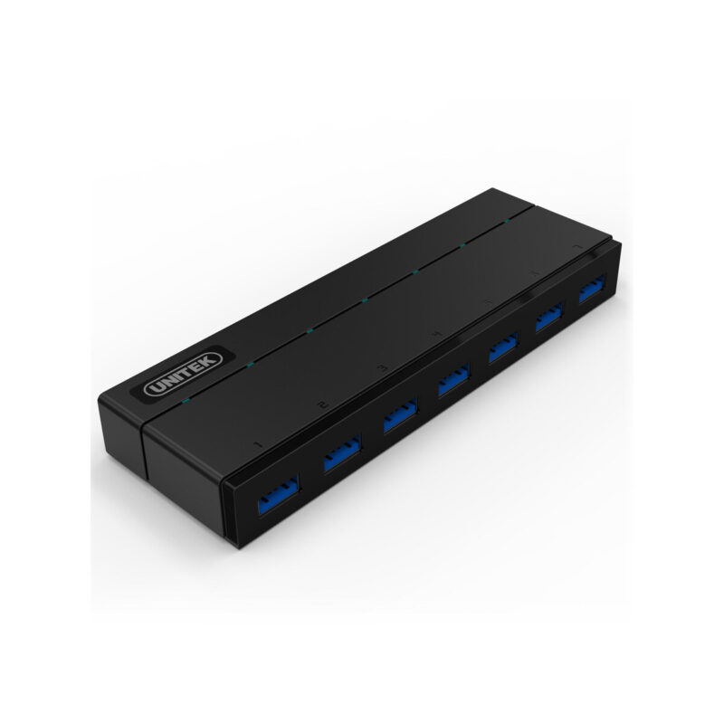 Adapter Unitek Y-3184 HUB 7xUSB 3.0 z zasilaczem i BC 1.2