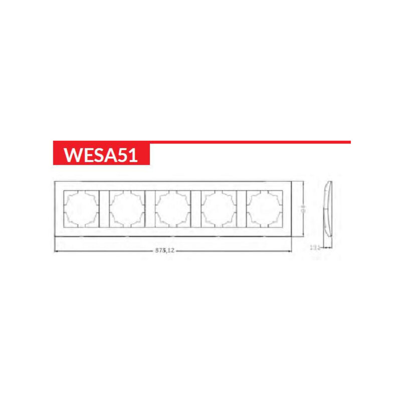 Ramka pięciokrotna VCX WESA LC-51