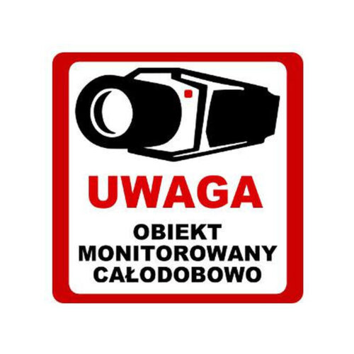 NAKLEJKA OBIEKT MONITOROWANY 10x10 8332