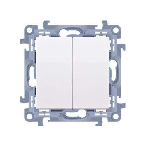 KONTAKT SIMON 10 MODUŁ BIAŁY PRZYCISK 2X 2Z ZACISKI ŚRUBOWE 10AX 250V
