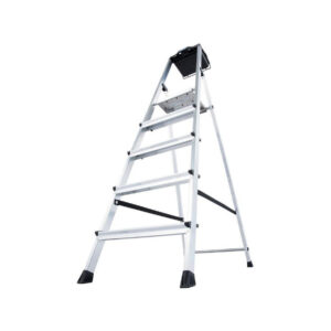 Drabina aluminiowa jednostronna Krause SECURY MultiGrip 1x5 z półką