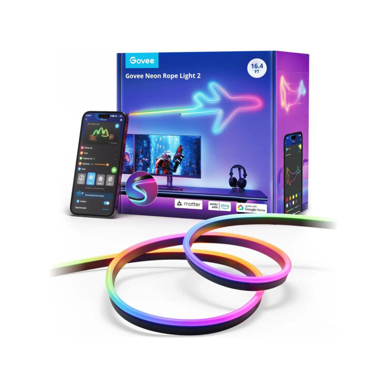 53c6917847d1e3181c5b359f6832e427_original Govee H61D5 Neon Lights 2 5m Oświetlenie LED Matter, HomeKit, Google, Alexa, SmartThings