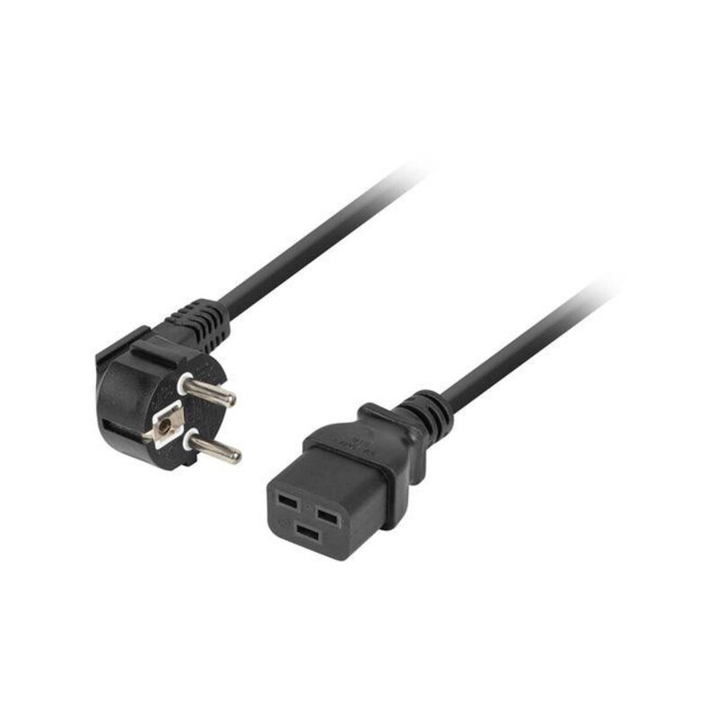 KABEL ZASILAJĄCY (SERWEROWY) CEE 7/7 IEC 320 C19 16A 1.8M WTYCZKA KĄTOWA VDE Lanberg