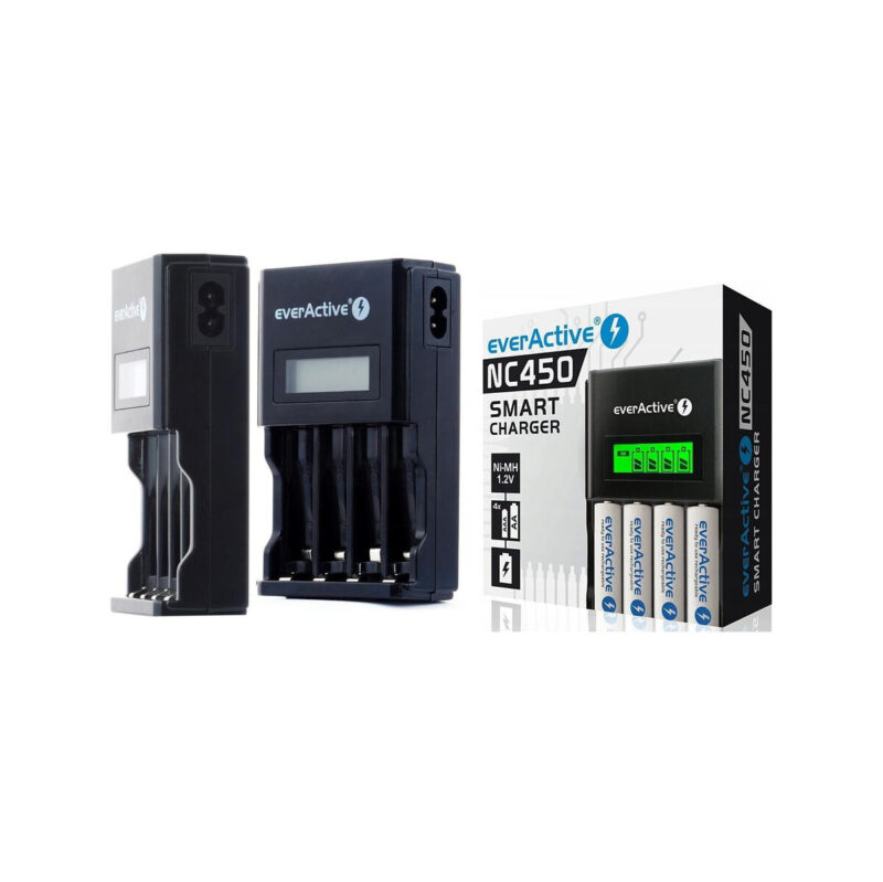 Ładowarka procesorowa do akumulatorków AA/AAA everActive NC-450 LCD