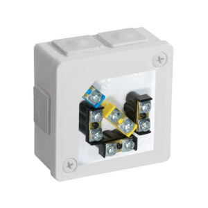 Puszka natynkowa z zaciskami 6 wlotów VIPLAST VP-22 BIAŁA IP55 86x86x40mm 022-51