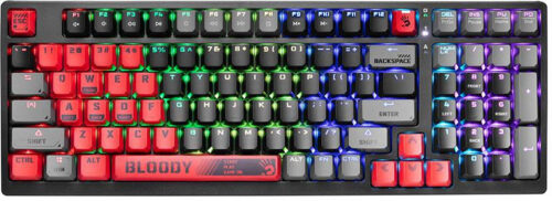 Klawiatura mechaniczna A4TECH BLOODY S98 USB Sports Red (BLMS Red Plus Switches)