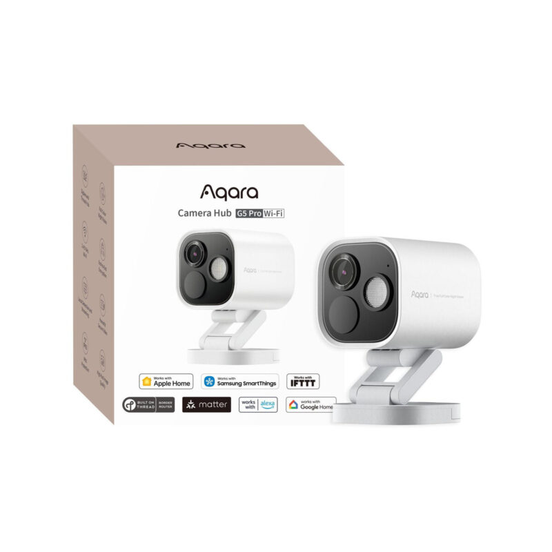 Aqara Camera Hub G5 Pro Wi-Fi Biała | Kamera IP | 1520p, Zigbee, CH-C07DW