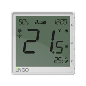 ENGO Controls EFAN-230W - Regulator klimakonwektorów, 230V, biały, Internetowy, podtynkowy , Wi-Fi