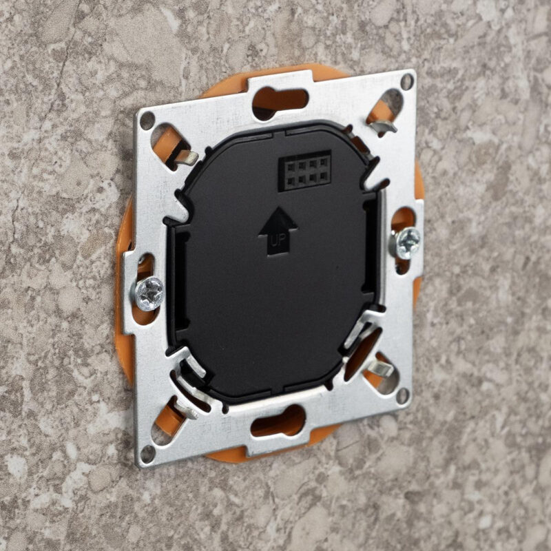 ENGO Controls E55-B - Regulator temperatury do ramki 55x55, 230V, czarny, Internetowy, Wi-Fi