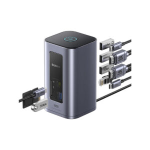 Stacja dokująca HUB Baseus NU1 Air Spacemate 12w1 USB-C / 2x HDMI 2x USB-C 2x USB-A RJ45 SD microSD