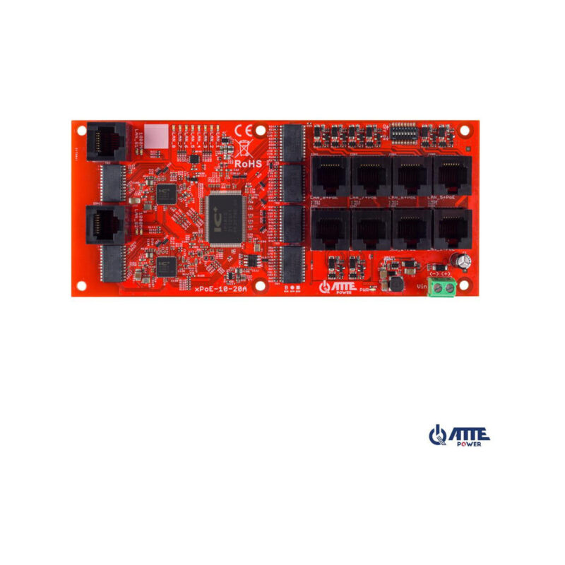 SWITCH 10-PORTOWY POE ATTE xPoE-10-20A-OF