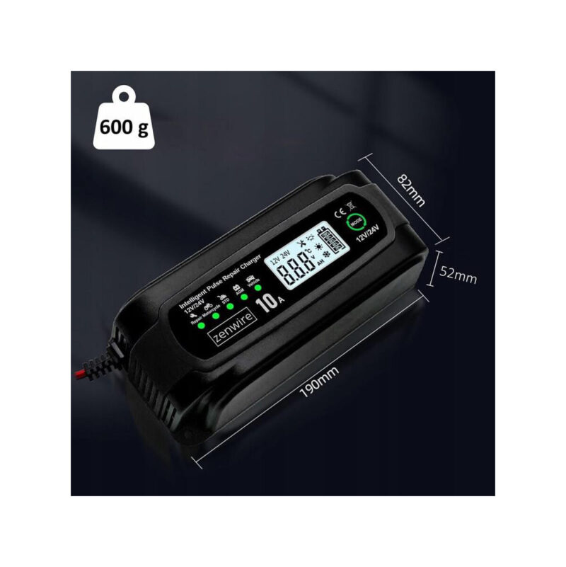 Prostownik Ładowarka Akumulatorów Samochodowy z Funkcją Naprawy 12V 24V 10A Zenwire JMD-10