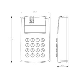 Kontroler dostępu ROGER PR602LCD-DT-O