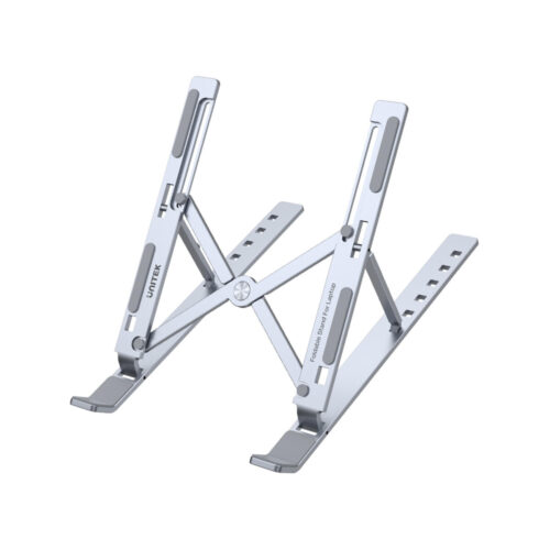 Unitek Podstawka pod laptopa, składana, aluminium