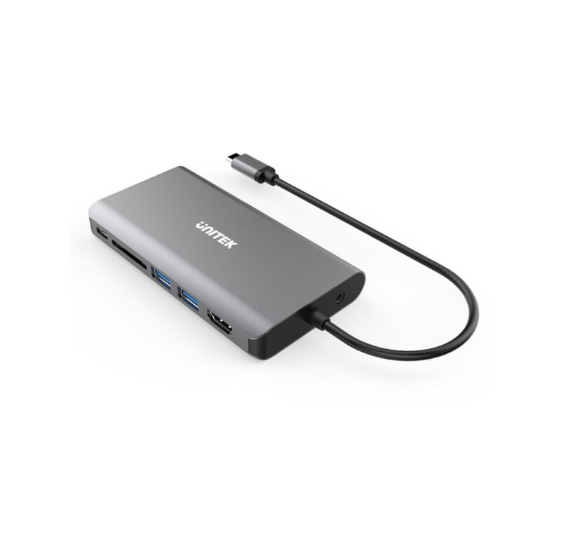 Hub USB-C Unitek D1019B 3.1 8w1 z Power Delivery 100W