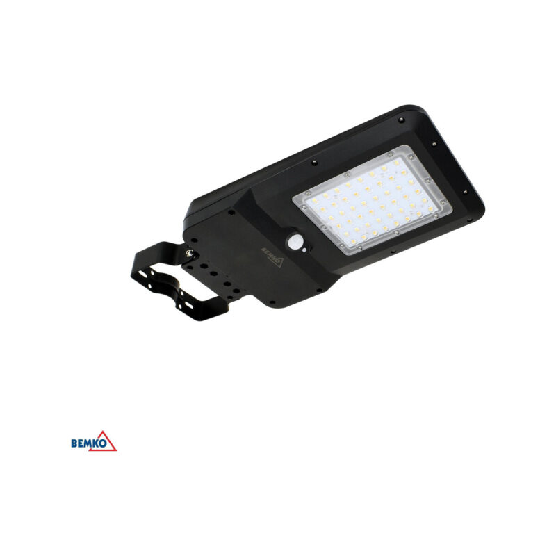 SOLARNA OPRAWA ULICZNA LED SOLGER 20W 3000LM 3000/4000/6000K IP65 CZARNA CZ. PIR