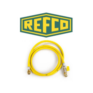 Wąż serwisowy z zaworem odcinającym REFCO CA-CL-60-Y (150 cm / 1/4" x 1/4")