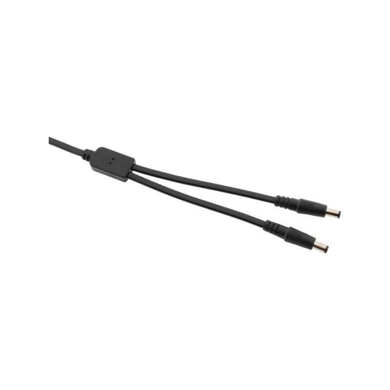 Splitter DC ESPE 1x2 gniazdo DC 2,1/5,5 / 2 x wtyk prosty DC 2,1/5,5
