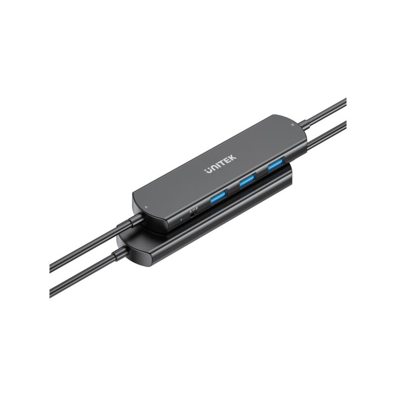 Unitek KVM Hub 10 Gbps – przełączanie między 2 hostami, 3×USB-A