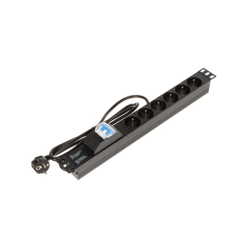 Listwa zasilająca 6 gniazd PD-6/R-2P
