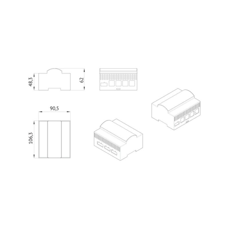 ACO PS45-15-PRO-13 Zasilacz video DIN 15V, 3A