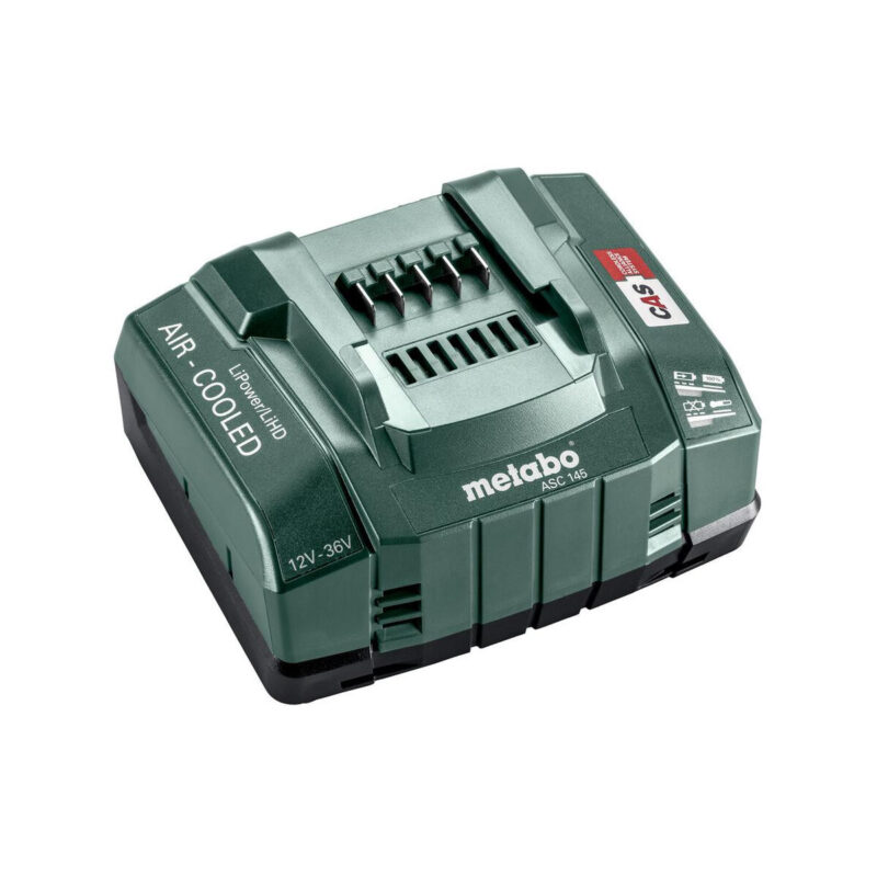 Szybka ładowarka Metabo ASC 145, 12-36 V, „AIR COOLED”, UE
