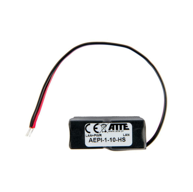Adapter PoE PASSIVE 1 kanałowy 10/100 ATTE AEPI-1-10-HS