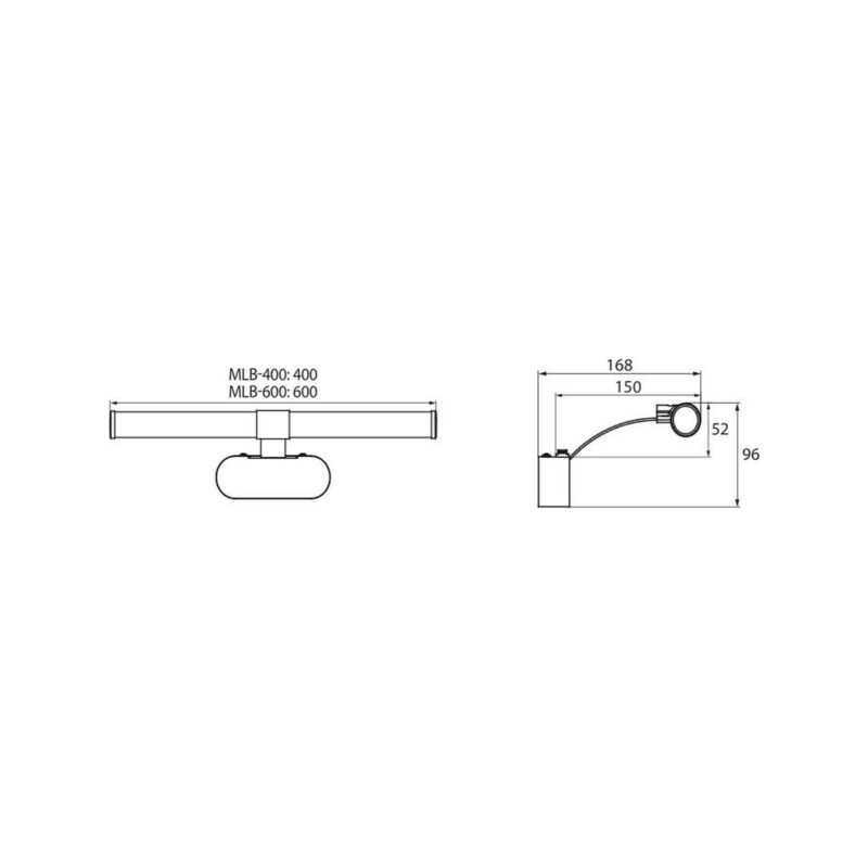5c58580dffd55de800bcfde8a4f87463_original Kinkiet led BAYLA BEMKO 8W 800LM 4000k 60cm ip44 biały C22-MLB-600-4K-WH