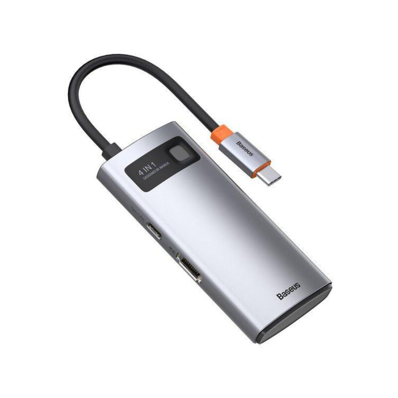 Hub USB Baseus Metal Gleam 4w1