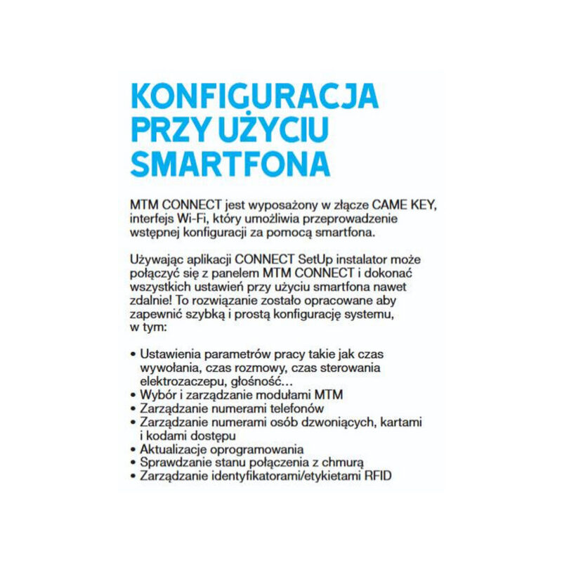 Domofon GSM MTMA/CONNECT CAME 8K40AD-001