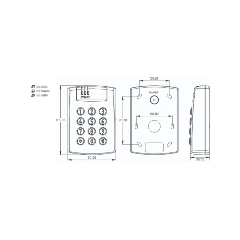 Kontroler dostępu ROGER PR612