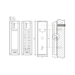 Kontroler dostępu ROGER PR312EM-BK