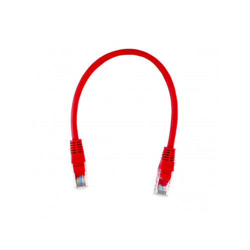 PATCHCORD U/UTP KAT.5E 0,25m CZERWONY