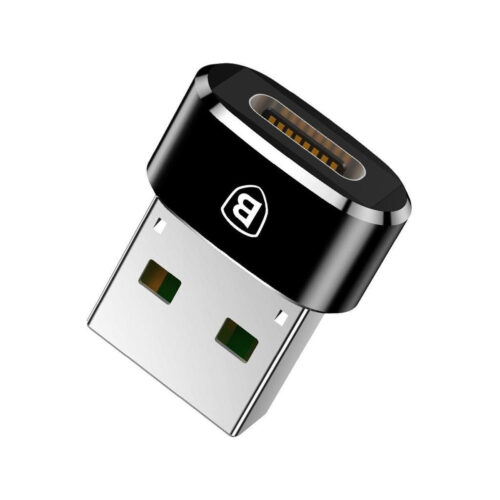 Adapter przejściówka OTG USB-C / USB-A Baseus Mini CAAOTG-01 czarna