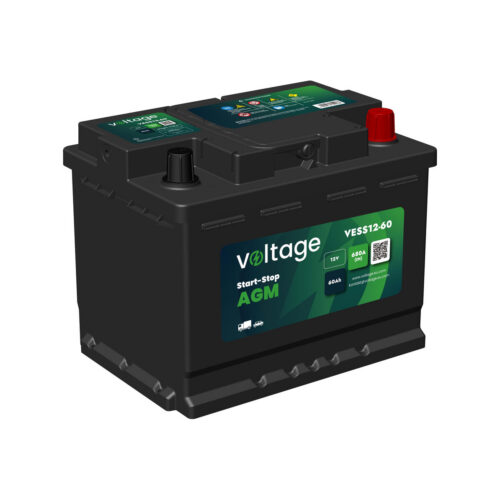 Akumulator AGM samochodowy START-STOP L2 Voltage 12 V 60 Ah 680 A VESS12-60