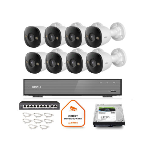 Zestaw monitoringu Imou 8x kamera PS3E-8Q0 8MP POE