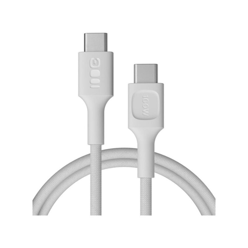 KABEL USB-C / USB-C Greencell PowerStream 120cm PD 100W biały w oplocie