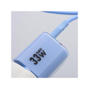 5dfd3dd77ef78a40af9413d2c451f5fa_original ŁADOWARKA SIECIOWA Forcell F-Energy GaN III VT-41 33 W 1x USB-C 1x USB-A PD 3.0 QC 4.0 NIEBIESKA