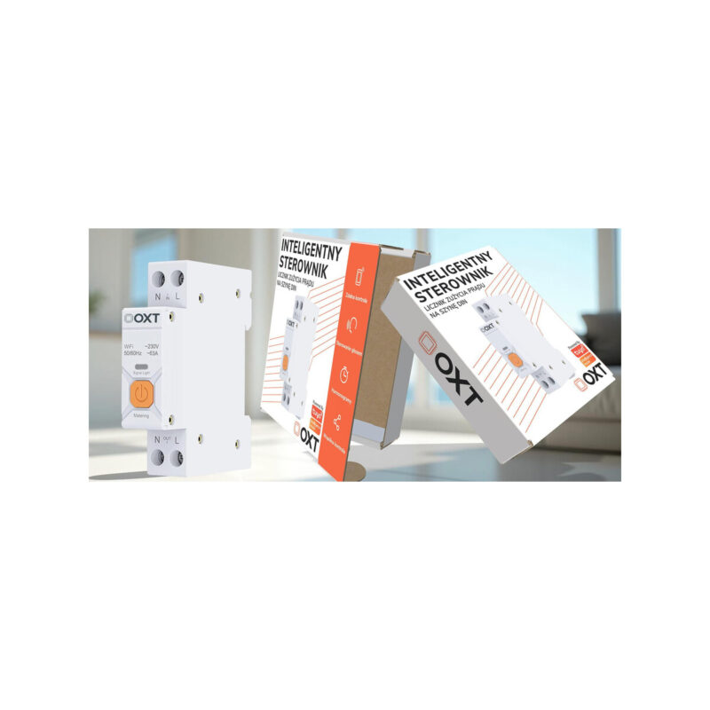 Inteligentny Sterownik OXT | 63A | Licznik | WiFi | Tuya T335