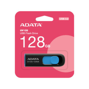 Adata Pendrive UV128 128GB USB 3.2 Gen1 czarno - niebieski