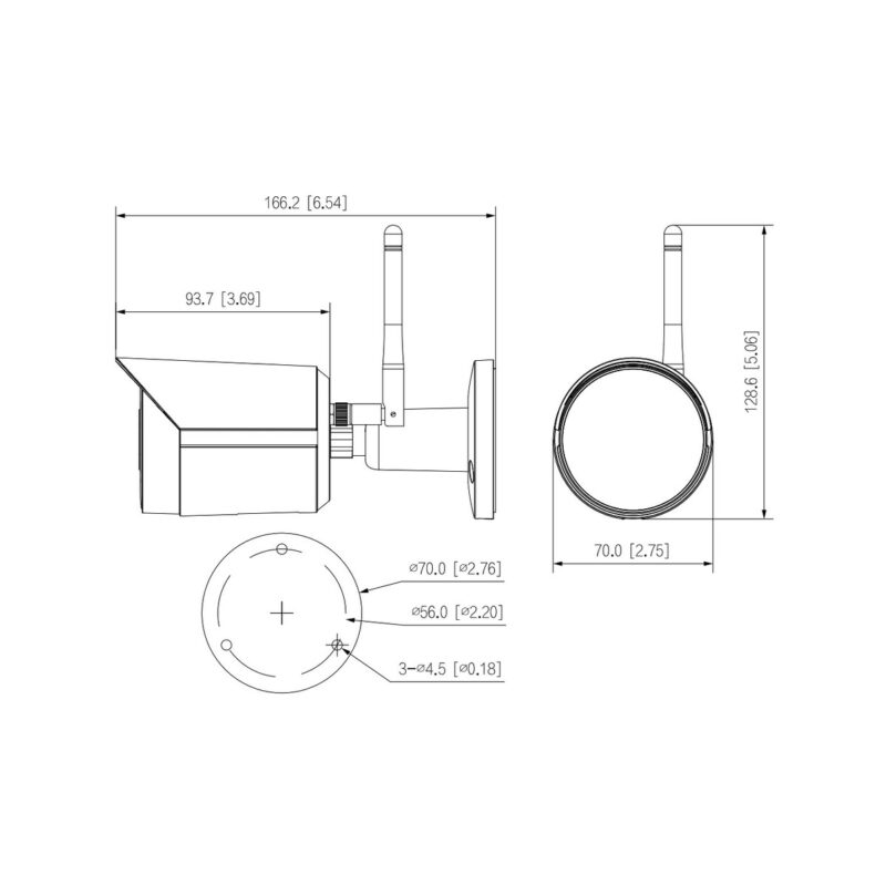 KAMERA IP DAHUA IPC-HFW1230DS-SAW-0280B