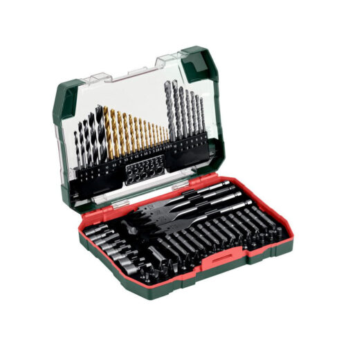 Metabo zestaw osprzętu 86 elementów, wiertła, bity