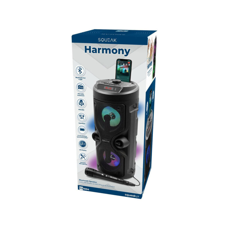 Głośnik Harmony Squeak SQ1004 BT, Radio FM, MP3