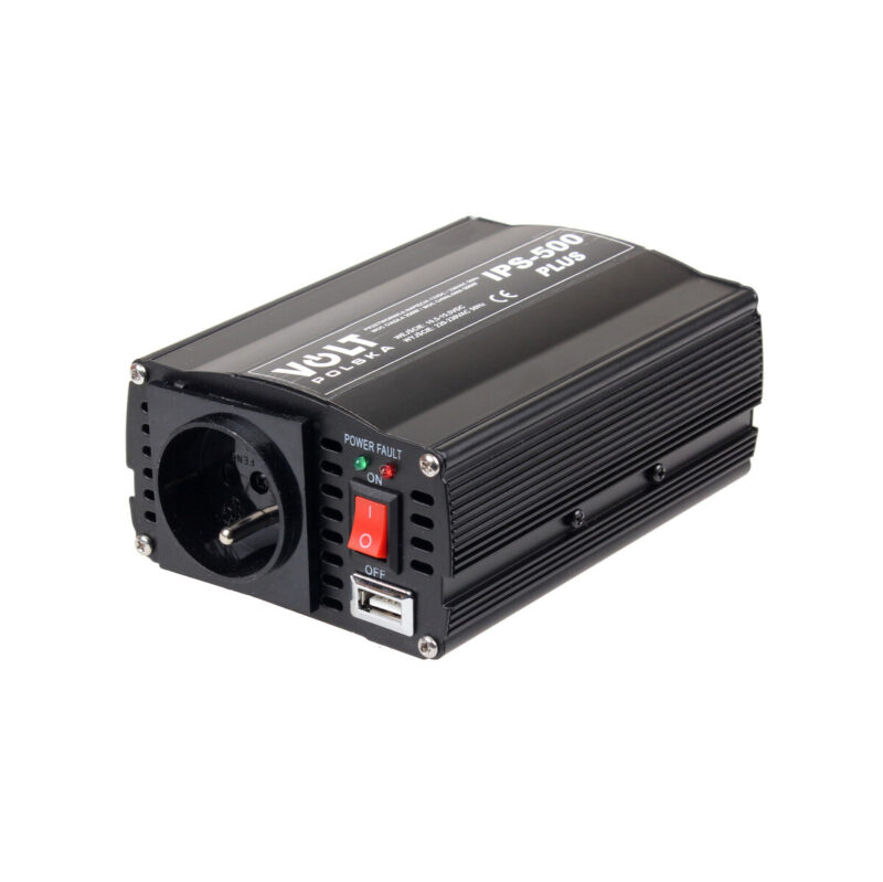 PRZETWORNICA VOLT POLSKA IPS-500 PLUS 12V / 230V 350/500 W