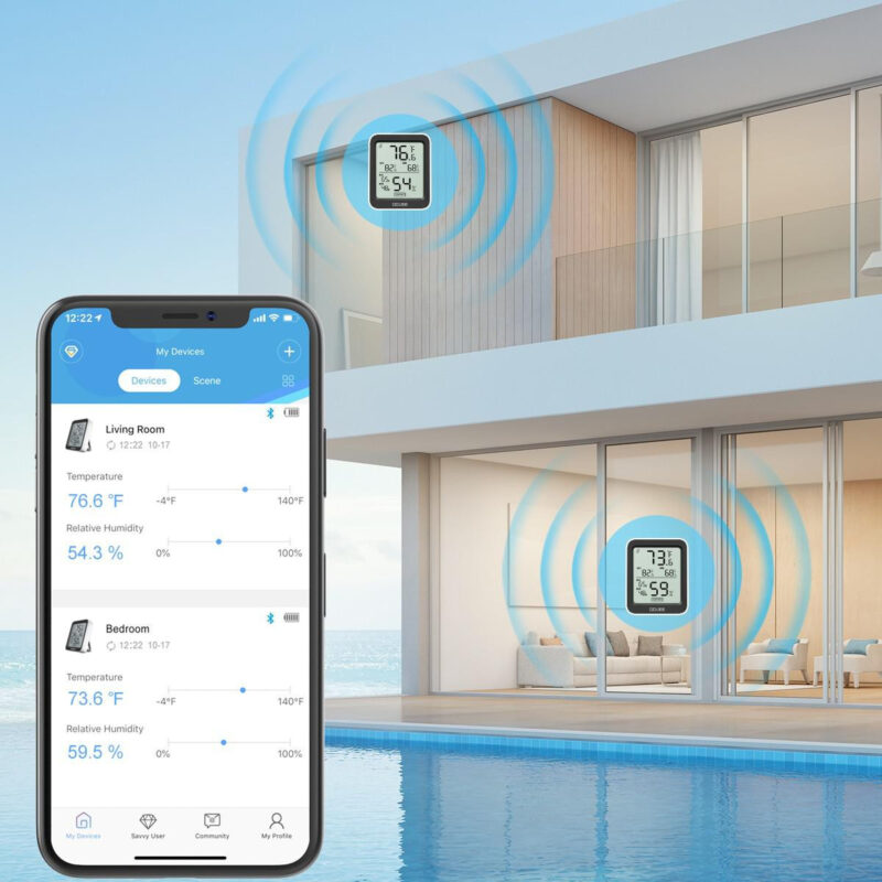 Govee H5075 Termometr i higrometr Bluetooth, wyświetlacz