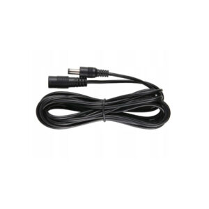 Przedłużacz DC 5.0m dwużyłowy 2x0.5mm2 w oplocie wtyk/gniazdo 2.1x5.5 mm