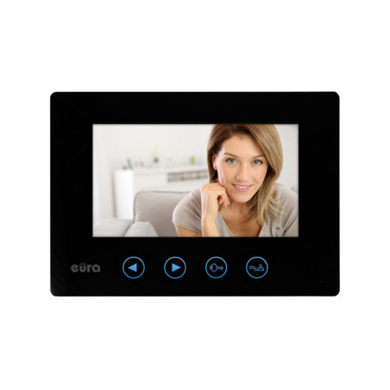 MONITOR "EURA" VDA-06A3 CZARNY kolor 7'' pamięć wewnętrzna