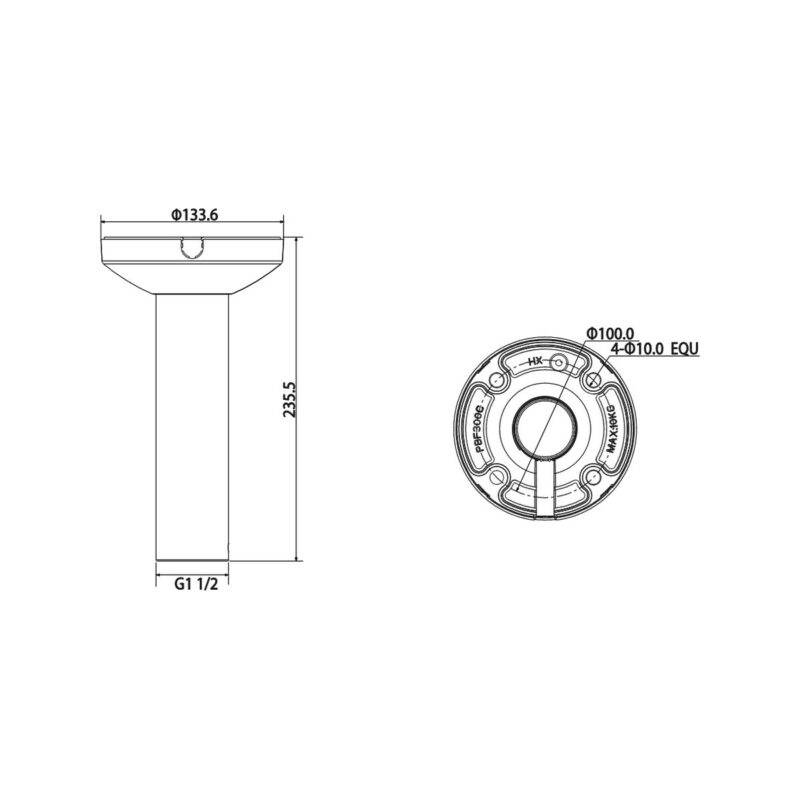UCHWYT SUFITOWY DAHUA PFB300C