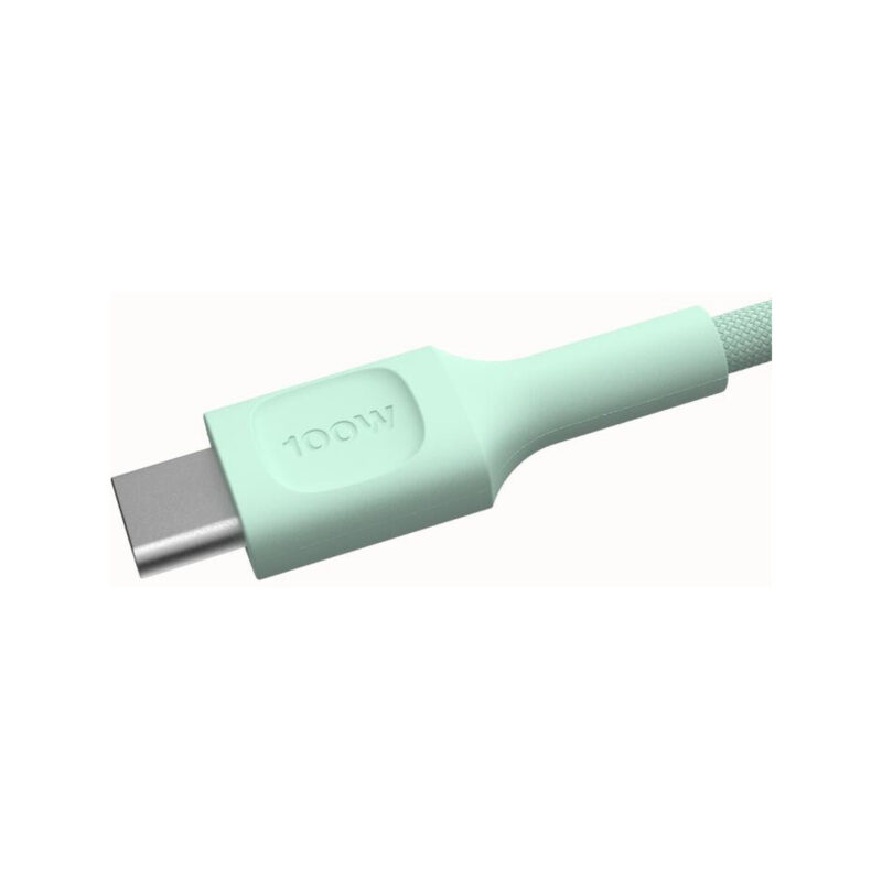 KABEL USB-C / USB-C Greencell PowerStream 30cm PD 100W zielony w oplocie