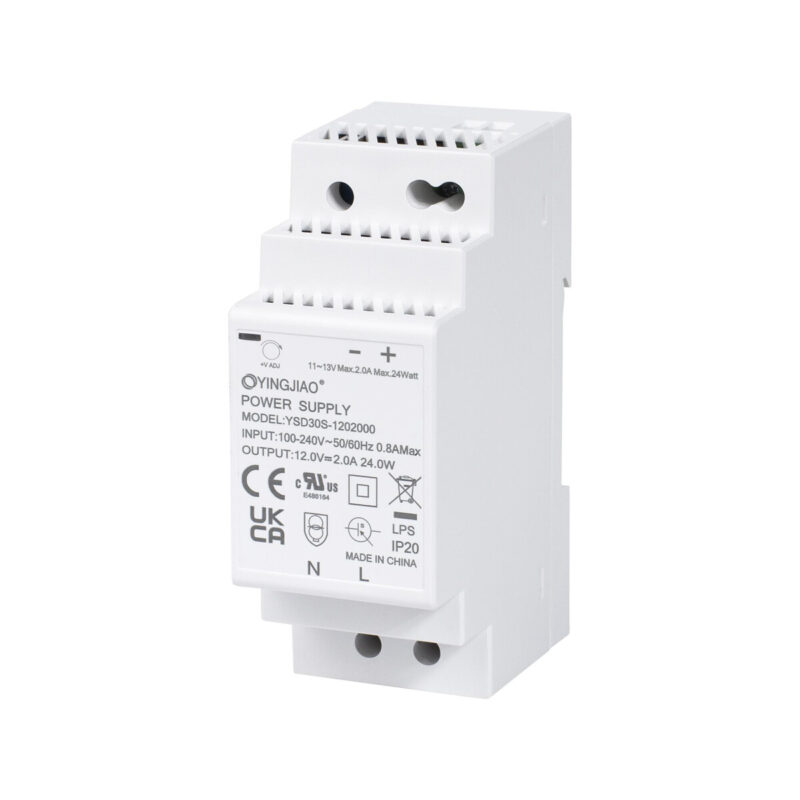 ZASILACZ IMPULSOWY NA SZYNĘ DIN YINGJIAO YSD30S-1202000 12V/24W/2A